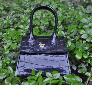 Malta mini bag-Black tecture